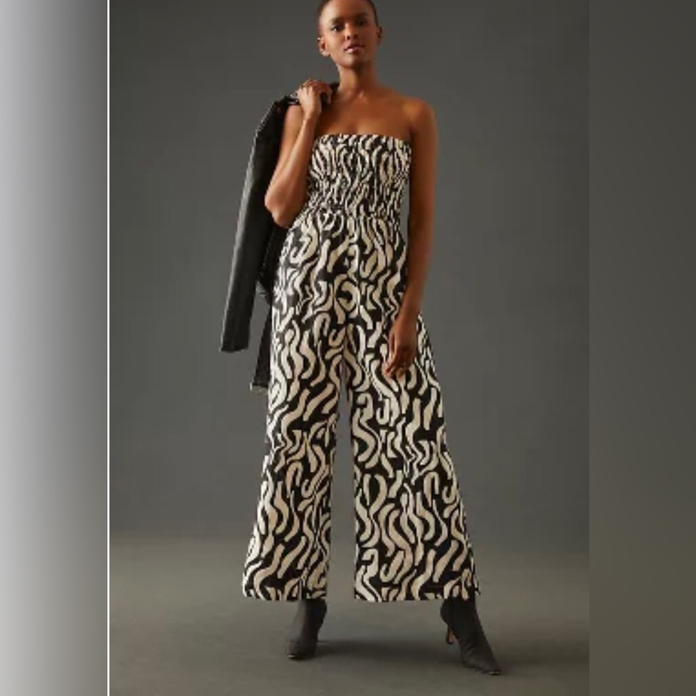 Anthropologie Faithful Lyra Linen Jumpsuit Sz S